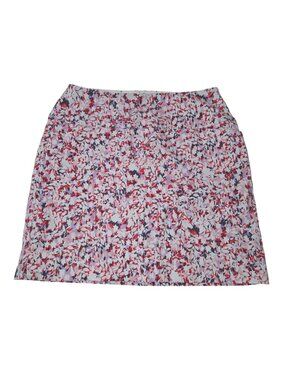 Swing Control Floral Print Golf Skort Womens Size 10 White 3348